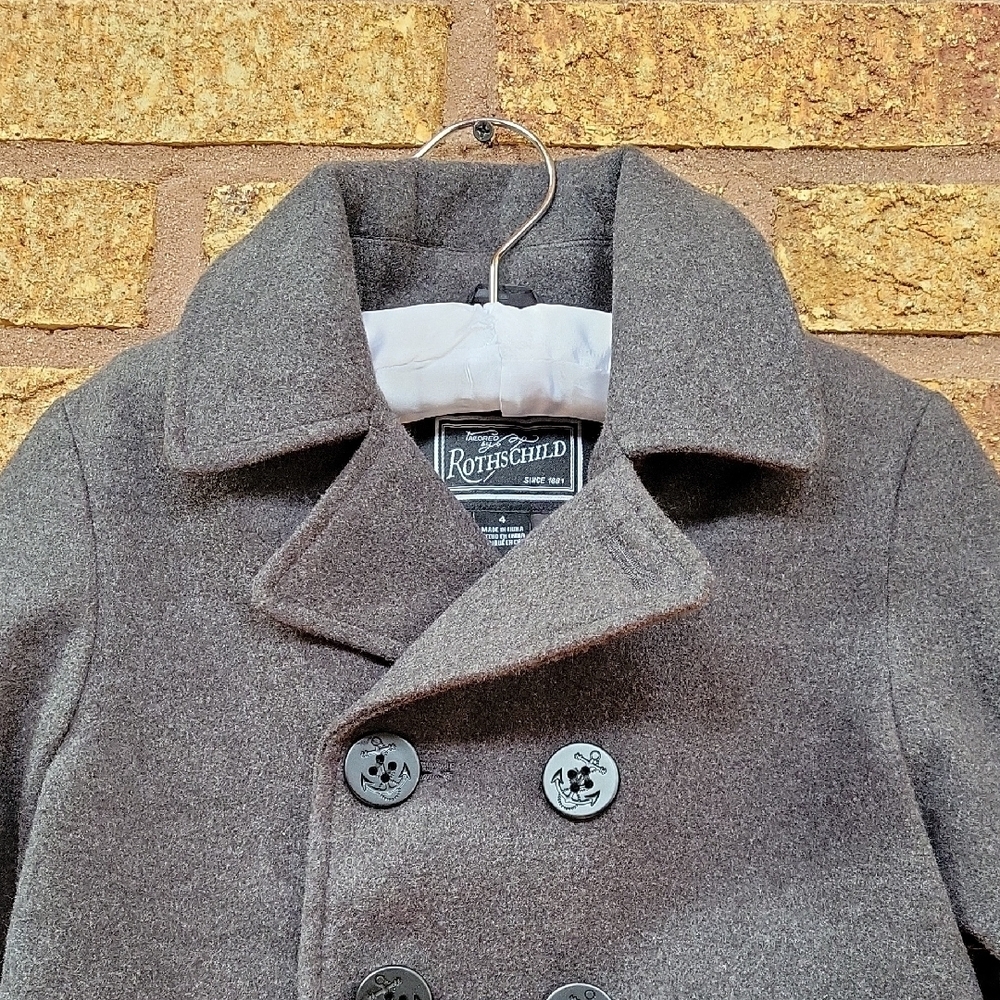 Rothschild Kids Classic Tailored Peacoat Button Closure Size 4 - Picture 4 of 10
